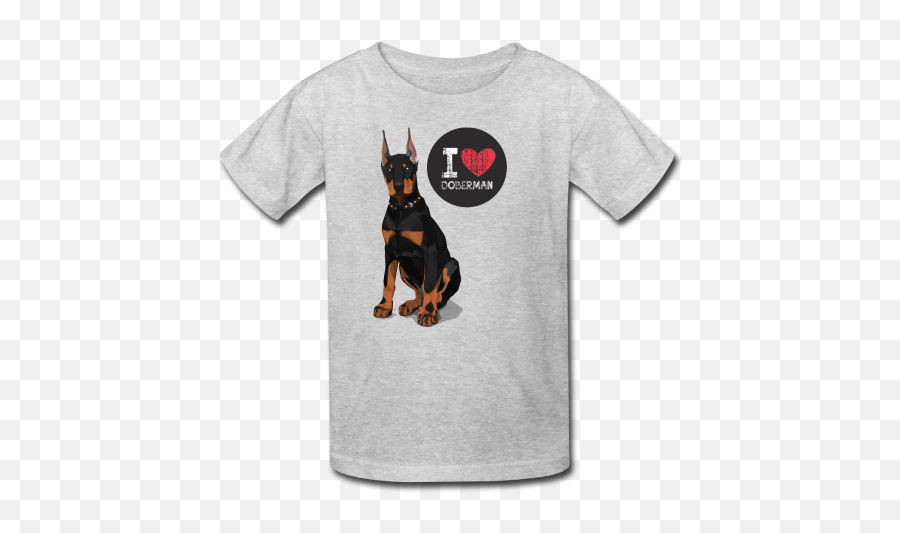 I Love Doberman Dog Breeds T - Shirt Defend Animals Tshirt Go Green Png,Doberman Png