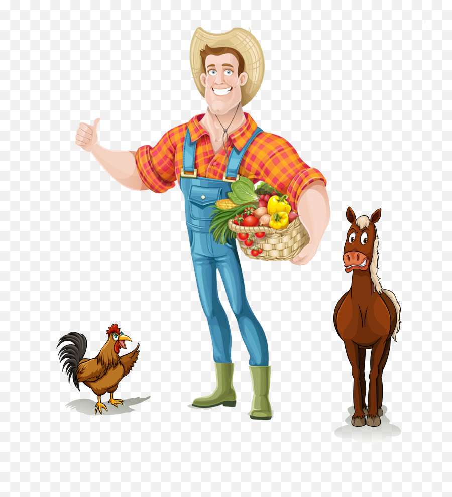 Cartoon Farmer Png Image Background Arts - Farmer Cartoon Png,Cartoon Smile Png