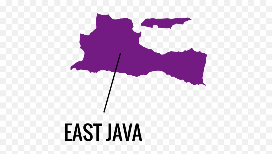 East Java Province Map - East Java Map Vector Png,Java Png