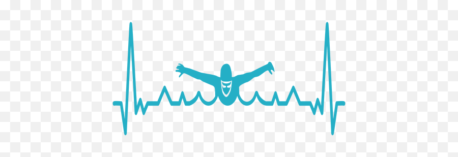 Transparent Png Svg Vector File - Heart Beat Of A Swimmer,Heartbeat Line Png