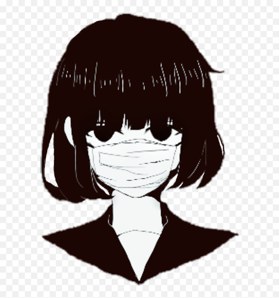 Report Abuse - Anime Girl With Mouth Mask Png,Anime Girl Face Png