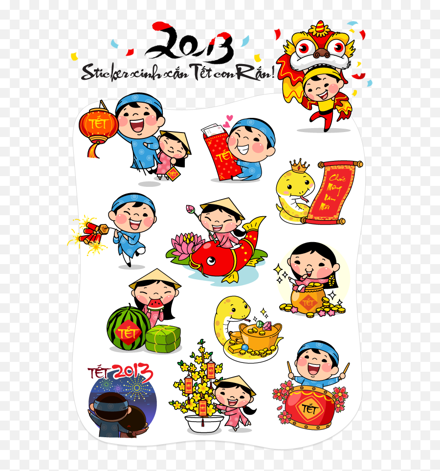 Viber Stickers Happy New Year - Happy New Year Cartoon Sticker Png,New Sticker Png