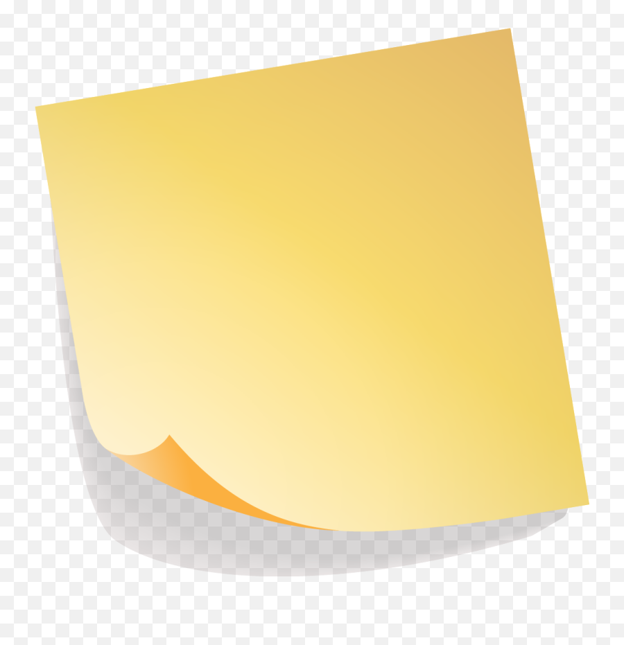 Vector Painted Notes Yellow Sticky Note - Paper Png,Sticky Notes Png