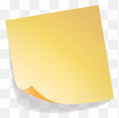 Vector Painted Notes Yellow Sticky - Paper png