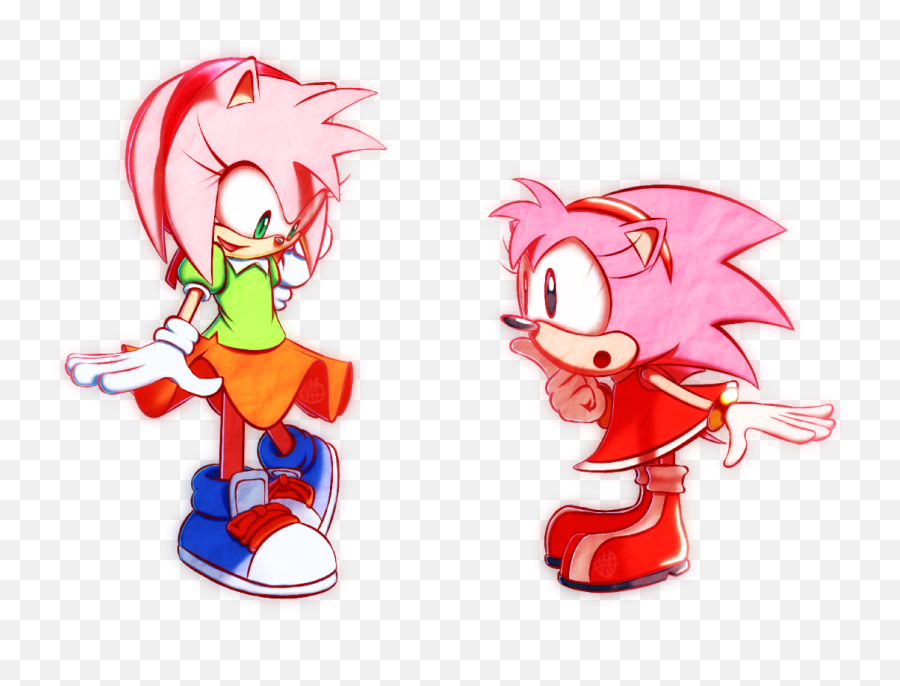 Amy Rose Outfit Swap - Amy Rose Outfit Full Size Png Sonic Characters Swap Outfit,Amy Rose Png