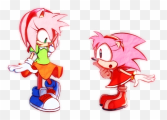 Amy Rose Outfit Swap - Amy Rose Outfit Full Size Png Sonic Characters Swap Outfit,Amy Rose Png