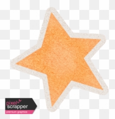 Lil Monster Orange Star Sticker Graphic By Sheila Reid - Label Png,Orange Star Png