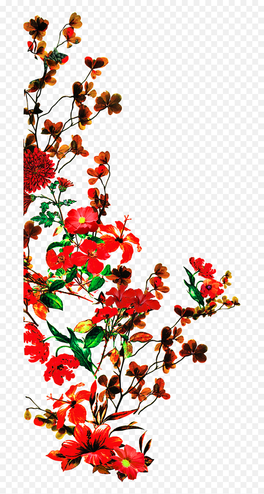 Flower Vector Textile Design - Lavanya Fabric Design Png,Flowers Png Vector