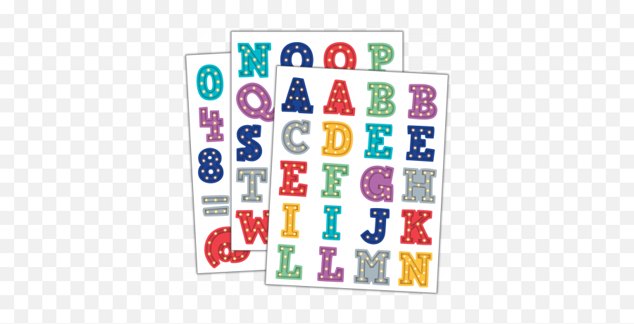 Download Marquee Alphabet Stickers - Alphabet Sticker Png,Marquee Png