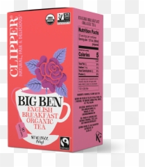 Organic Fairtrade Big Ben English Breakfast Tea - Clipper Teas Big Ben English Breakfast Png,Big Ben Transparent