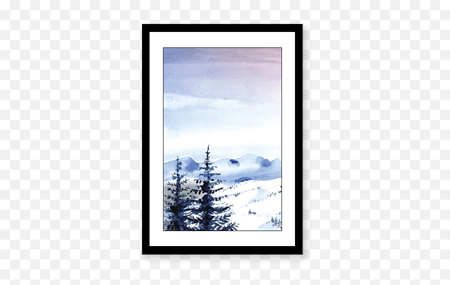 Snowy Mountains A U2013 Urban Karigars - Poster Frame Png,Snowy Mountain Png