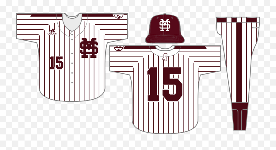 Pinstripe Baseball Jersey Template - Mississippi State Bulldogs And Lady Bulldogs Png,Pinstripe Png