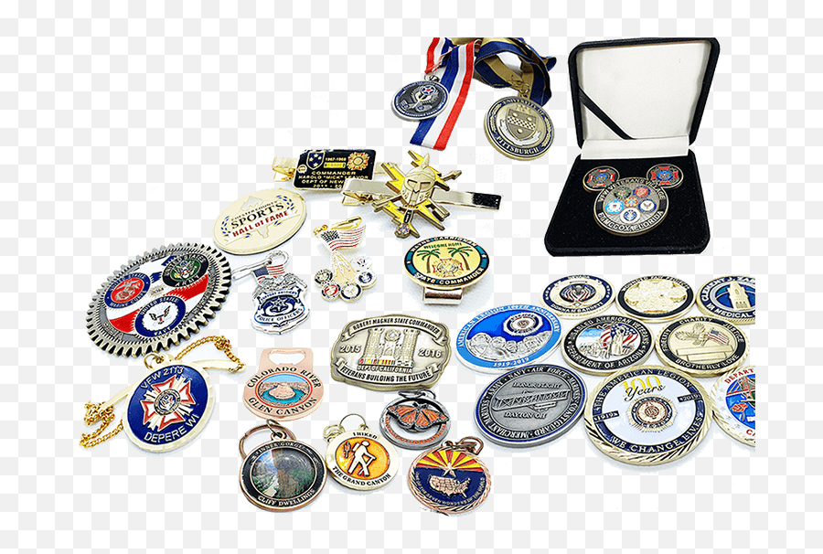 Custom Military Vfw Coins Medals Pins - Solid Png,Vfw Auxiliary Logo