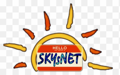 Skysnet Hello Myname Logo Sticker - Language Png,Hello My Name Is Transparent