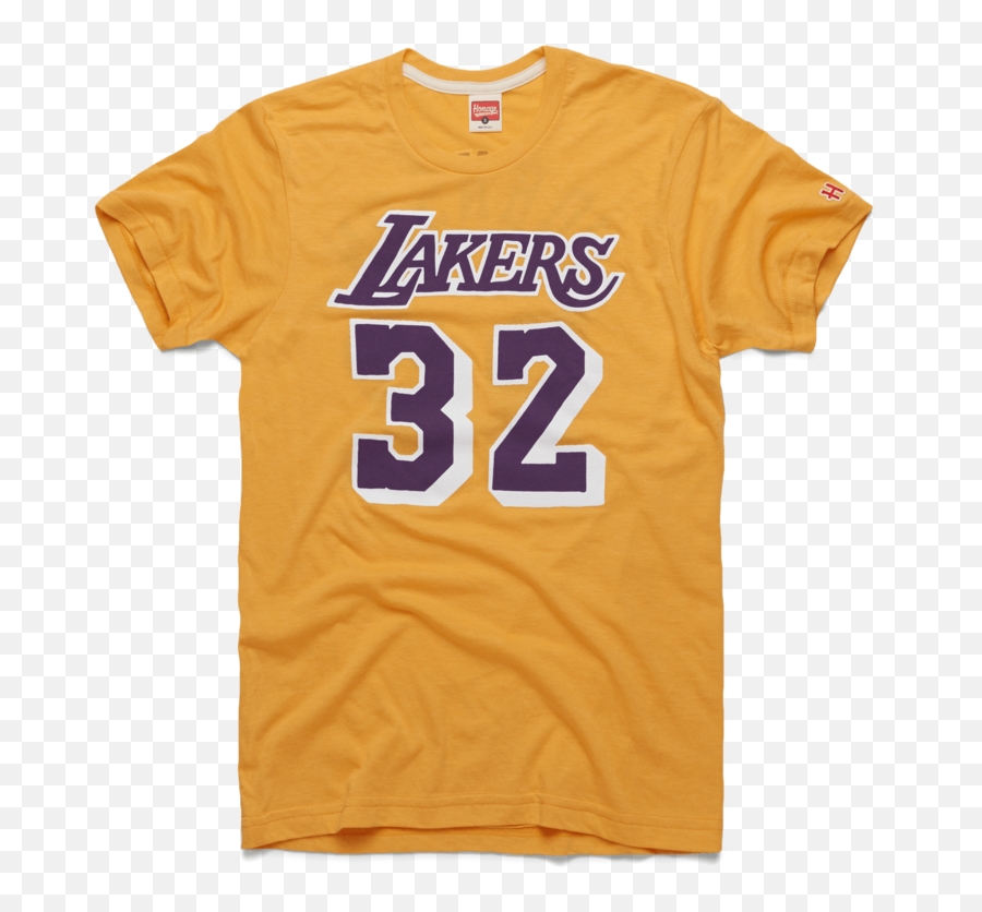 Lakers Magic Johnson 32 Los Angeles Retro Nba Player Jersey - Short Sleeve Png,Magic Johnson Png