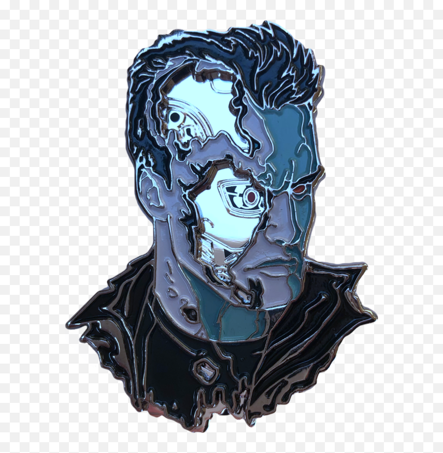 T - 800 Movie Poster Variant Terminator Enamel Pin Png,Cyberdyne Logo