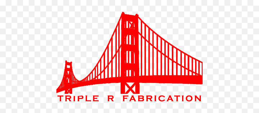 Triple R Custom Metal Fabrication Bay Area Ca Machine - Golden Gate Bridge De San Francisco Drawing Png,Machine Shop Logo