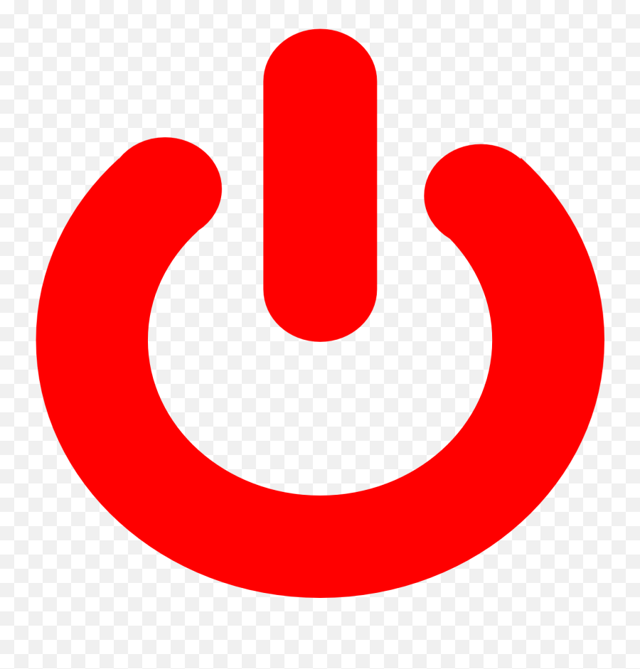 Download Red Power Button Png Image - Vertical,Power Icon Png
