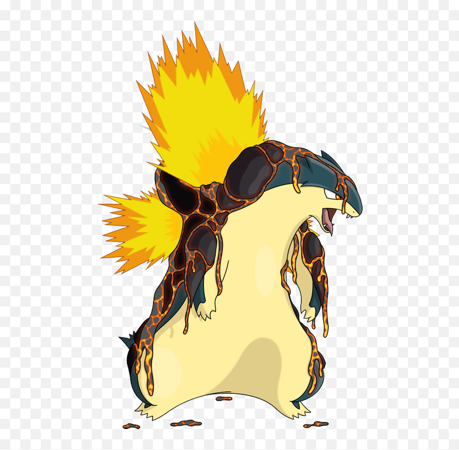 Pokemon Mega Typhlosion Png - De Un Pokémon De Lava,Typhlosion Png