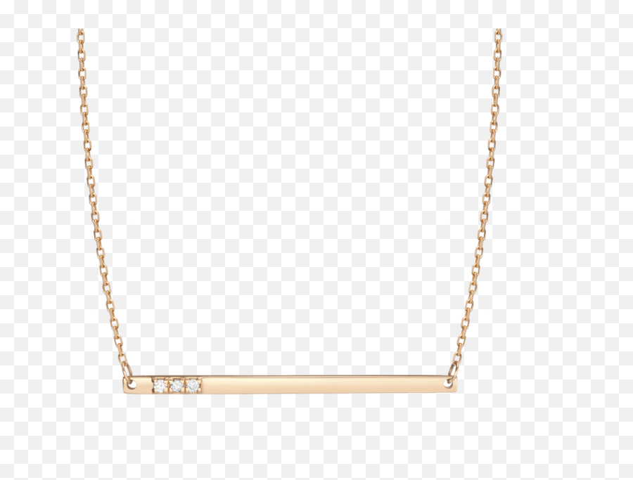 Gold Bar Necklace With Diamonds In - Jacqueline Rabun Png,Gold Bar Transparent