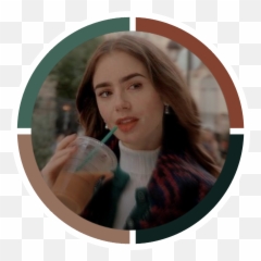 Icon Shop - LILY COLLINS Wattpad Iced Coffee png