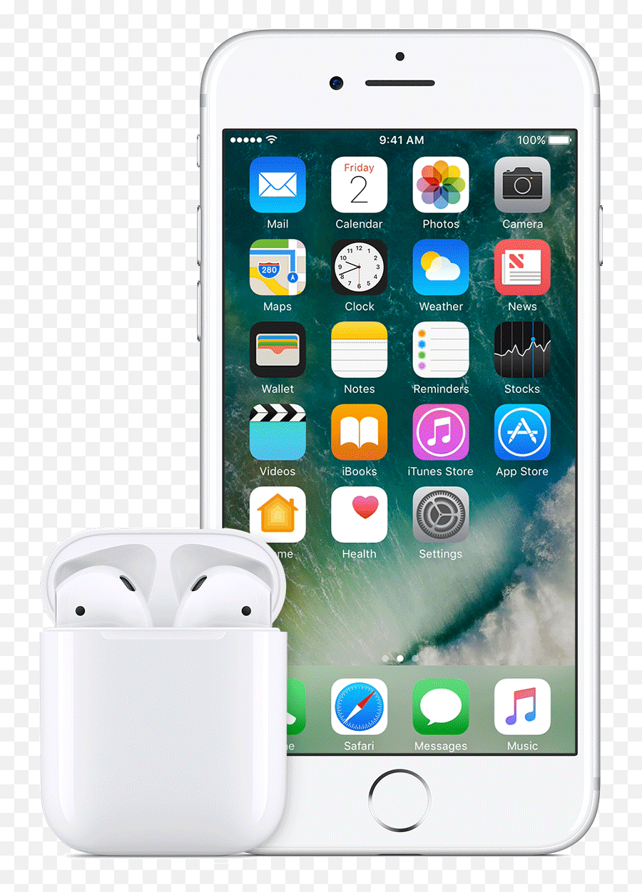 How To Use Your Airpods Like A Pro - Iphone 7 Silver Front Png,Cannot See Airplay Icon On Ipad 2
