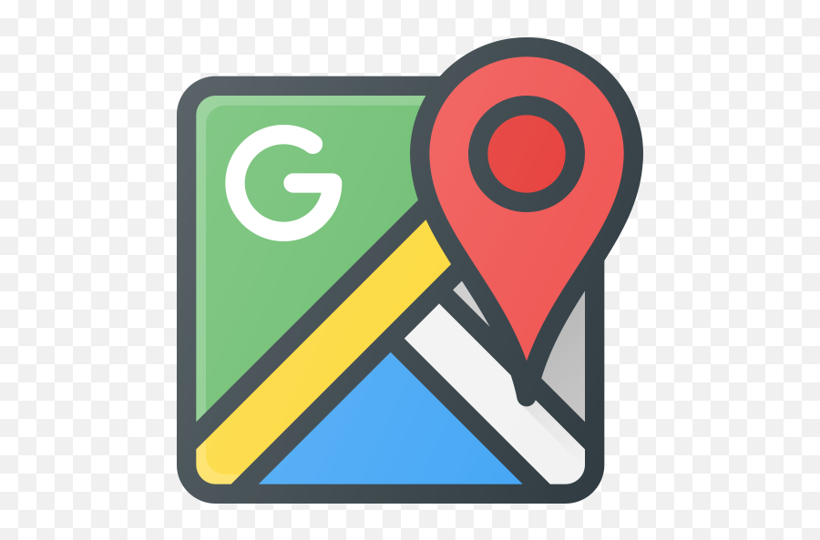 Free Google Maps Icon Of Colored Outline Style - Available Cool Google Maps Logos Png,Google Map Icon Vector