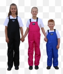 Childrens Bibbed Overalls - Standing Png,Overalls Png