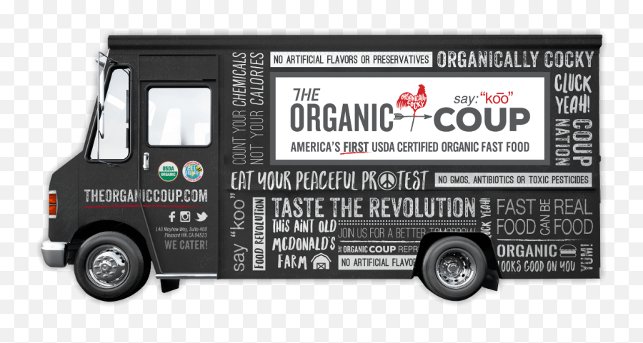 The Organic Coup Food Truck - Commercial Vehicle Png,Ups Truck Icon