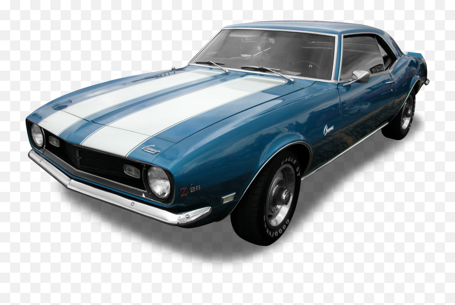 File1968chevroletcamaroz28png - Wikimedia Commons American Muscle Car Png,Blue Car Png