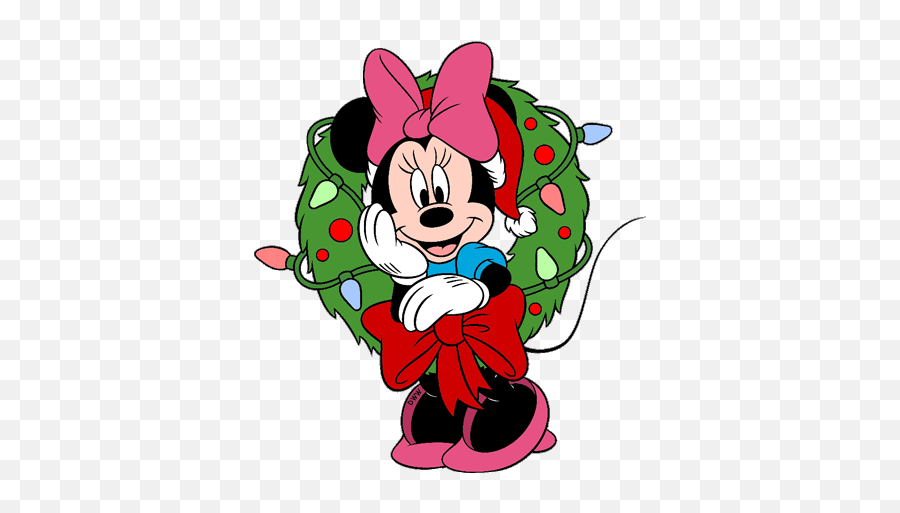 Christmas Mickey Mouse Clipart Panda Sgwdsk - Christmas Disney Clip Art Png,Minnie Mouse Transparent