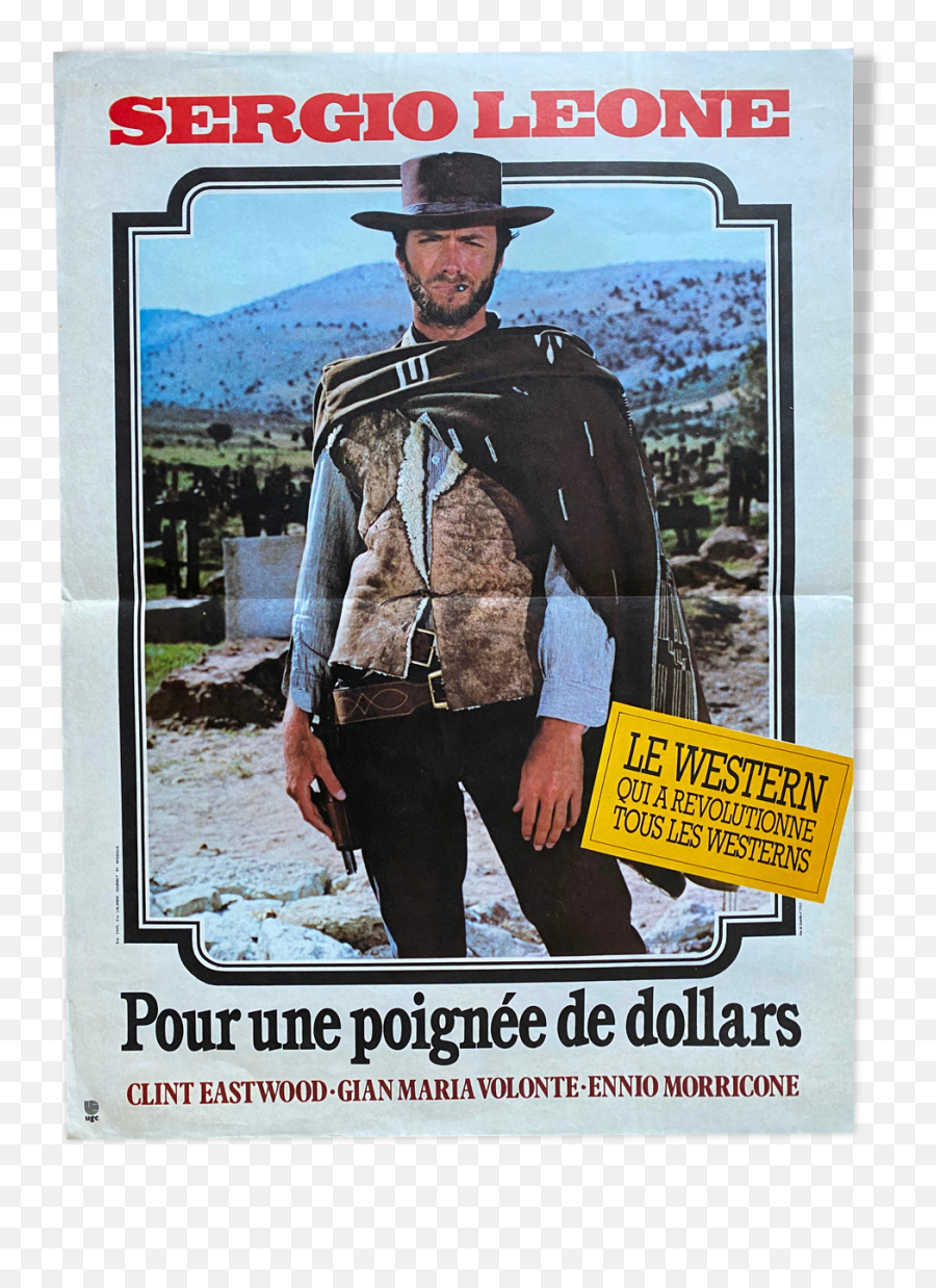 Movie Poster For A Handful Of Dollars Clint Eastwood - Clint Eastwood Blondie Png,Clint Eastwood Western Icon Collection