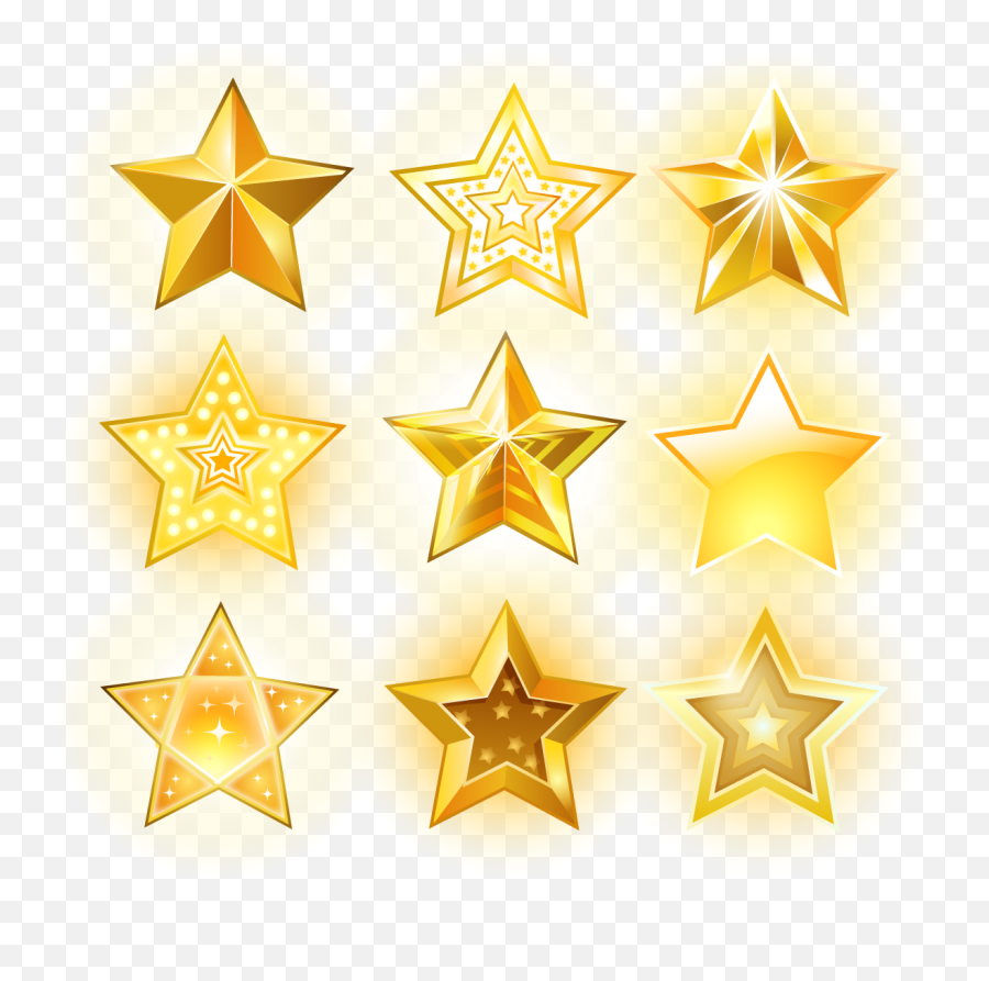 Download Euclidean Vector Star Icon - Star Full Size Png Glowing Star Clipart,Star Icon Vector Free
