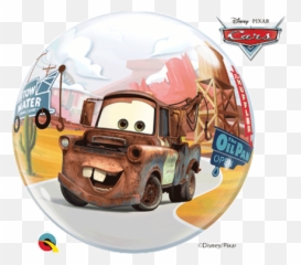Lighting Mcqueen U0026 Mater 22 Bubble Balloon - Qualatex Bubble Cars Png,Lighting Mcqueen Png