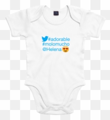 Body De Bebé Personalizado Logo Twitter - Active Shirt png