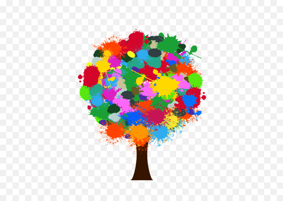 Tree Dab Farbkleckse - Free Image On Pixabay Coloured Pics For Kids Png,Dab Png