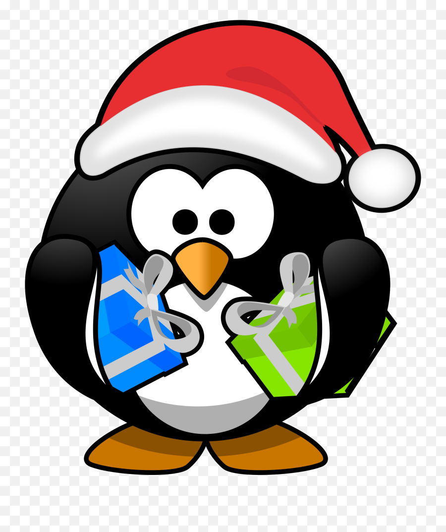 Xmas Hat Png - Penguin Svg Transparent Download Huge Freebie Christmas Penguin Clipart Transparent,Santa Claus Hat Png