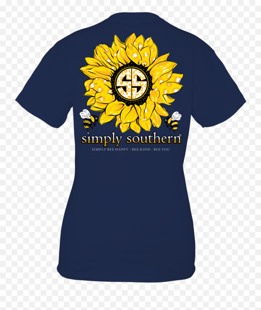 Simply Southern Preppy Bee Sunflower - Short Sleeve Simply Southern Shirts Png,Simply Southern Logo