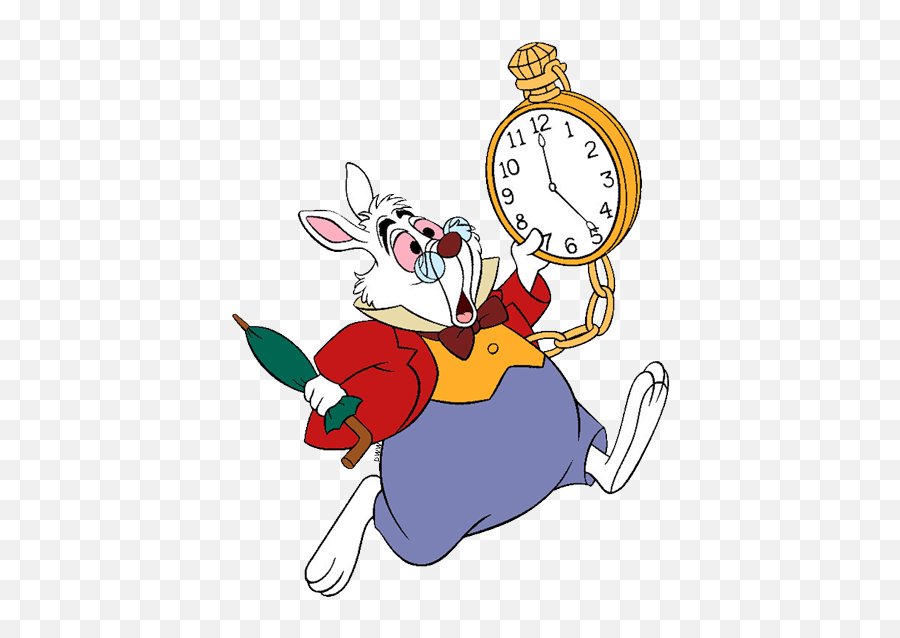 Clipcookdiarynet - Alice In Wonderland Clipart White Late For Something Day Png,Alice In Wonderland Png