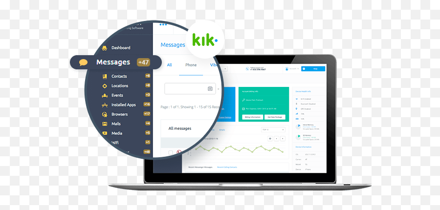 Kik Messages Tracking Application For Png Logo