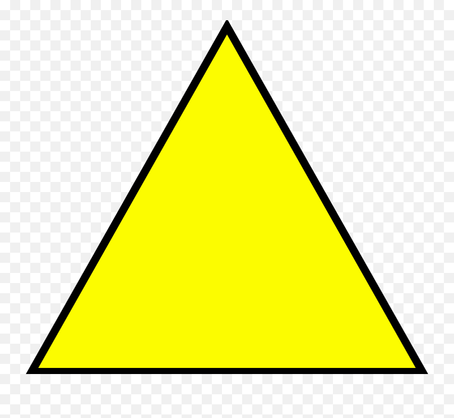 Yellow Triangle - Yellow Triangle Png,Triangle Png Transparent