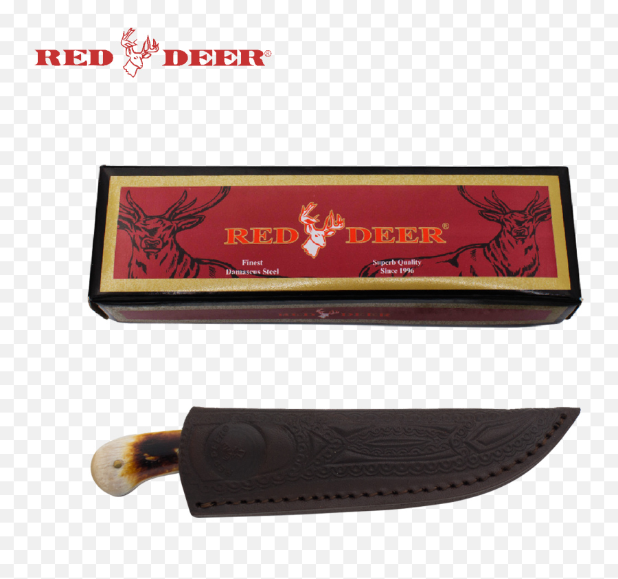 Download 7 In Red Deer Hunting Knife Real Bone Handle Png Barber Razor