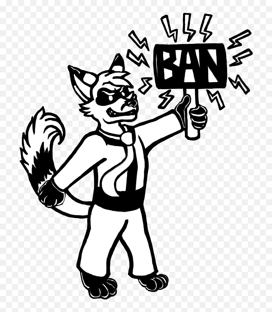 Ze Ban Hammer By Catterhatter - Fur Affinity Dot Net Cartoon Png,Ban Hammer Png