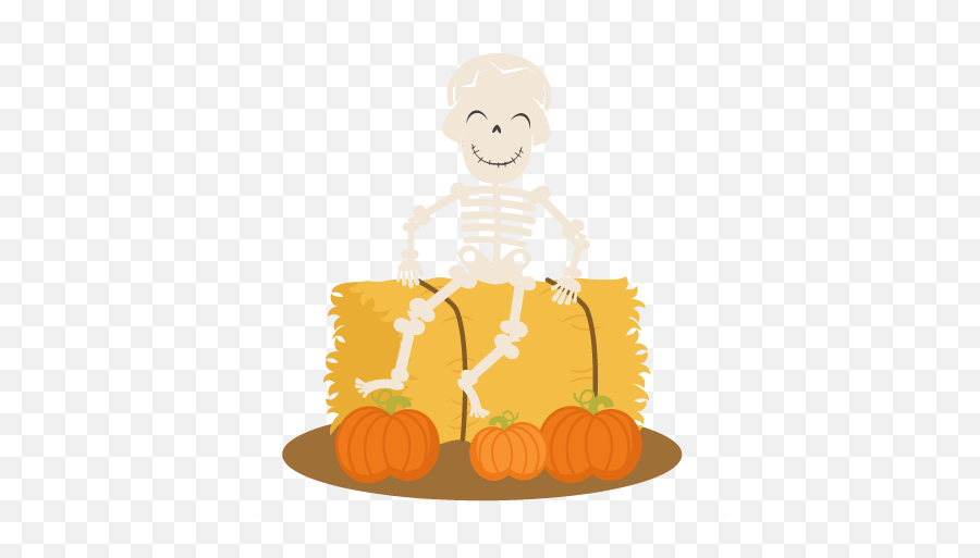 Skeleton - Pumpkin Png,Hay Bale Png