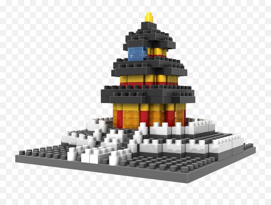 Lego Compatible 220 Piece Temple Of Heaven Mini Building - Lego Temple Of Heaven Png,Lego Block Png