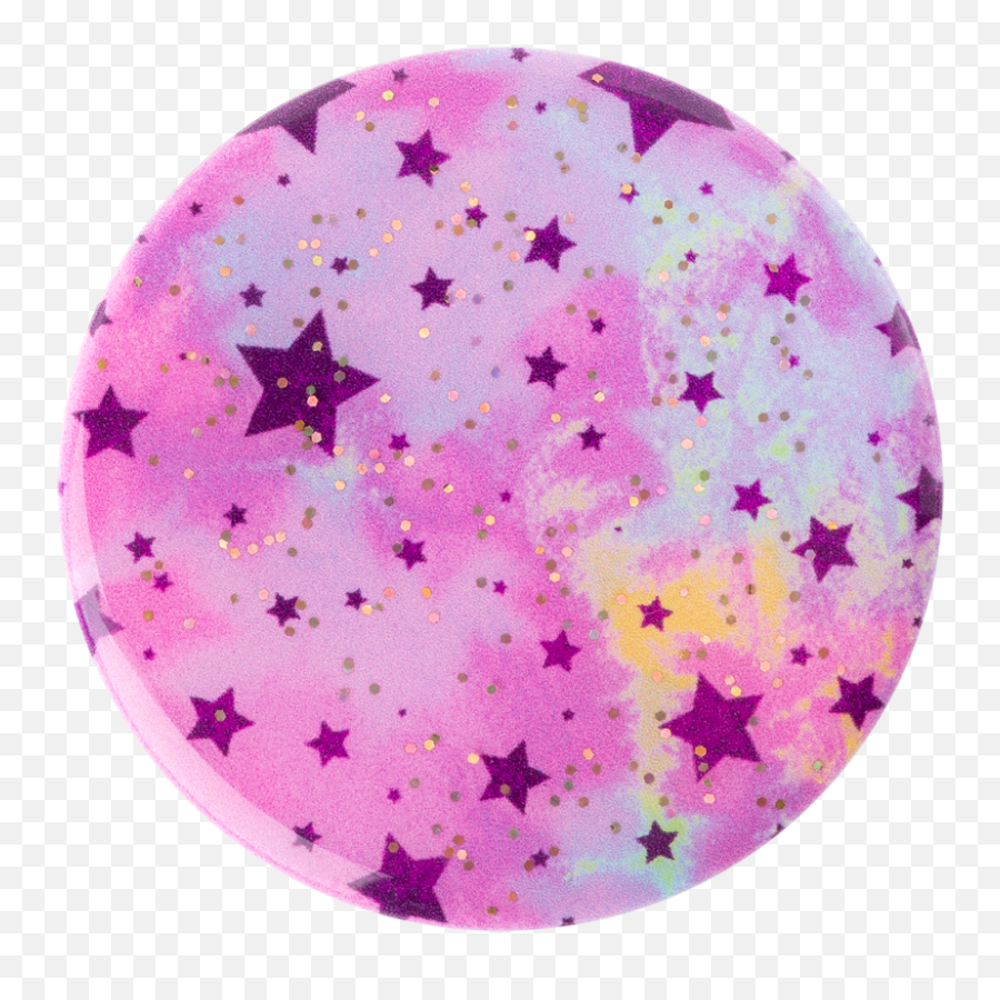 Glitter Starry Dreams Lavender Popsockets - Vintage Stars Vsco Black And White Stars Png,Purple Glitter Png