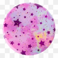 Glitter Starry Dreams Lavender Popsockets - Vintage Stars Vsco Black And White Stars Png,Purple Glitter Png