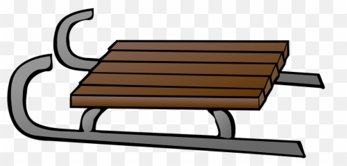Sledge Toboggan Sleigh - Sled Clip Art Png,Sled Png