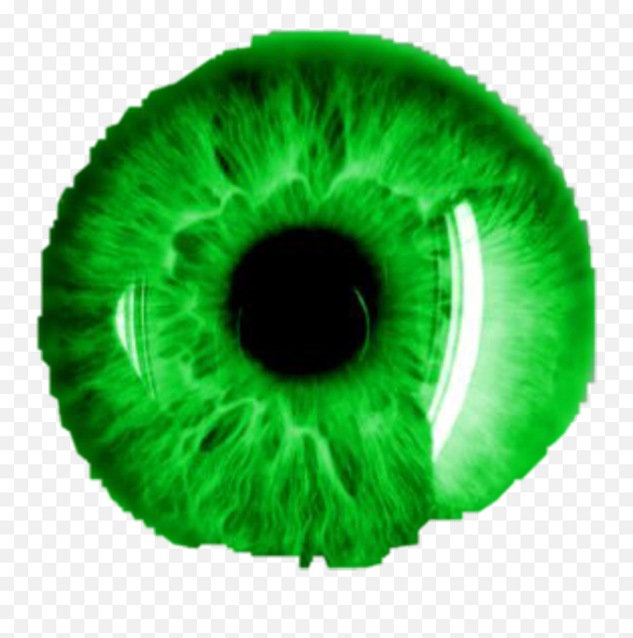 Iris Green Freetoedit Neon - Live Eye Color Change App Png,Green Eye Png