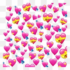 Overlays Heart Hearts Iphone Emoji - Png